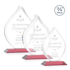 Employee Gifts - Worthington Red Flame Crystal Award