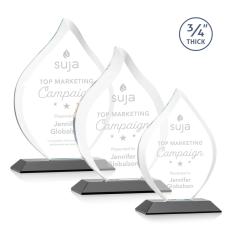 Employee Gifts - Worthington Black Flame Crystal Award