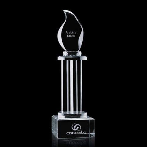 Corporate Awards - Pinto Flame Crystal Award