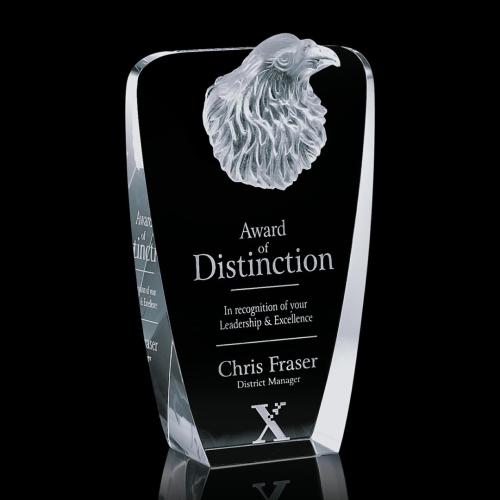Corporate Awards - Huntington Eagle Animals Crystal Award