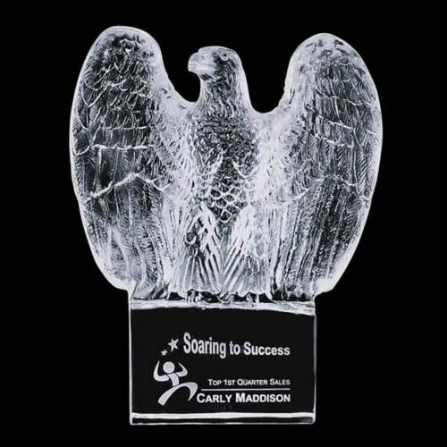 Corporate Awards - Crystal Awards - Pemberton Eagle Animals Crystal Award