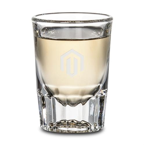 Corporate Recognition Gifts - Etched Barware - Seville Shot Glass - Deep Etch