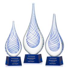 Employee Gifts - Kentwood Blue on Robson Base Glass Award