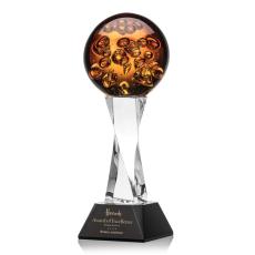 Employee Gifts - Avery Black on Langport Base Spheres Glass Award