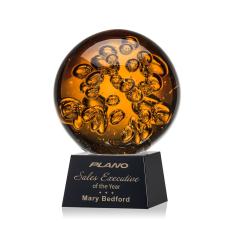 Employee Gifts - Avery Black on Robson Base Spheres Glass Award