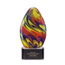 Hibiscus Circle on Paragon Base Art Glass Award