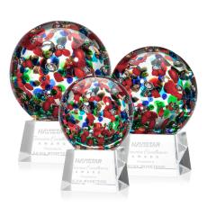 Employee Gifts - Fantasia Clear on Robson Base Spheres Glass Award