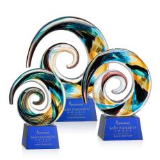 Employee Gifts - Nazare Blue on Robson Circle Glass Award