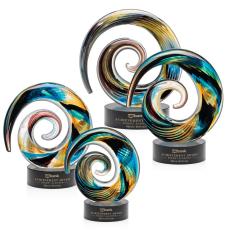 Employee Gifts - Nazare Black on Stanrich Circle Glass Award