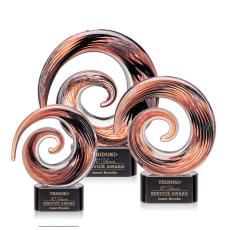 Employee Gifts - Brighton Black on Paragon Circle Glass Award