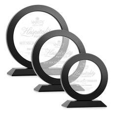 London Black Circle Crystal Award - Crystal Awards