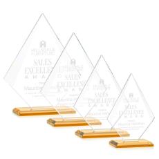 Employee Gifts - Rideau Amber Diamond Crystal Award