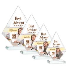 Employee Gifts - Rideau Full Color Clear Diamond Crystal Award