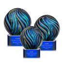 Malton Blue on Paragon Base Spheres Glass Award