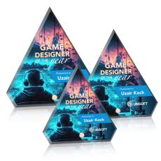 Employee Gifts - Polaris Full Color Gold Diamond Acrylic Award