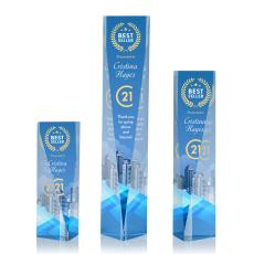 Employee Gifts - Henderson Full Color Obelisk Crystal Award