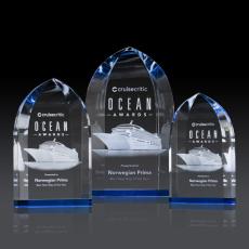 Employee Gifts - Strobel Arch & Crescent (3D) Crystal Award