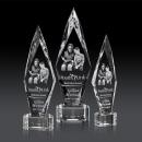 Manilow Clear on Paragon Base (3D) Crystal Award
