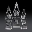 Manilow Clear on Robson Base (3D) Crystal Award