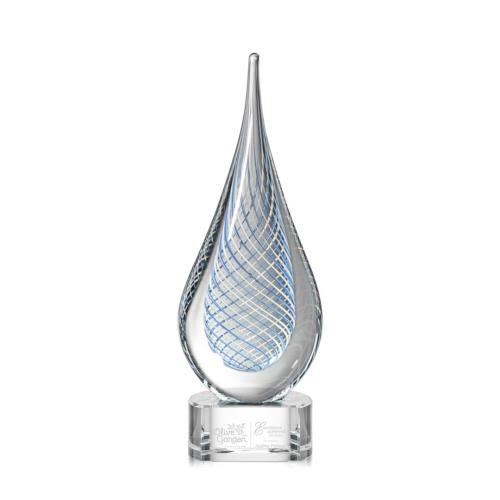 Corporate Awards - Glass Awards - Art Glass Awards - Beasley Clear Glass Award