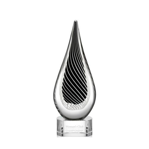 Corporate Awards - Glass Awards - Art Glass Awards - Constanza Clear Glass Award