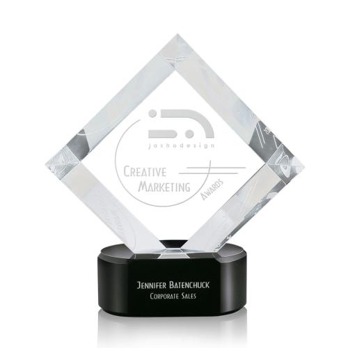 Corporate Awards - Award Shapes - Diamond Awards - Merino Black Diamond Crystal Award