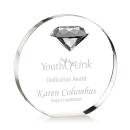 Anastasia Gemstone Diamond Circle Crystal Award