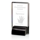 Veronese Black Rectangle Crystal Award