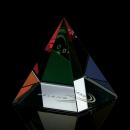 Colored Pyramid Crystal Award