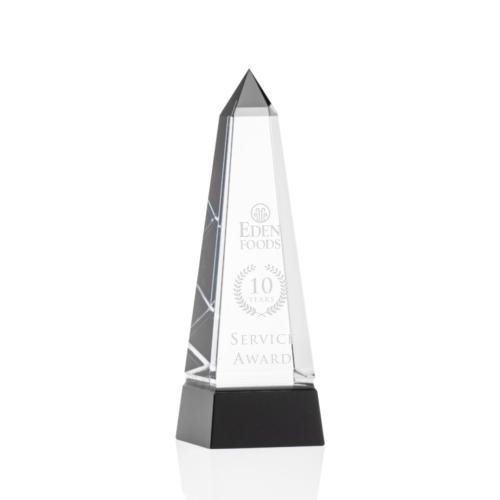 Corporate Awards - Groove Black Obelisk Crystal Award