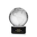 Globe Black on Paragon Spheres Crystal Award