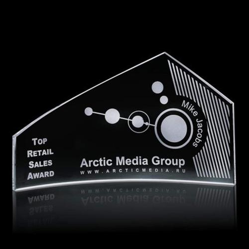 Corporate Awards - Antibes Crescent Peak Crystal Award