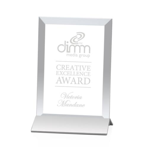 Corporate Awards - Rainsworth Silver/Vertical Rectangle Crystal Award