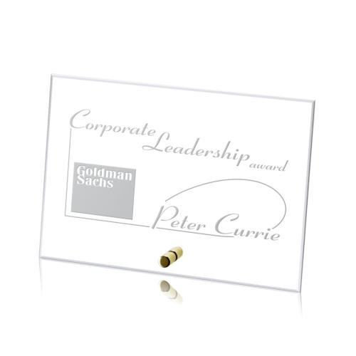Corporate Awards - Cantebury Horizontal Rectangle Crystal Award