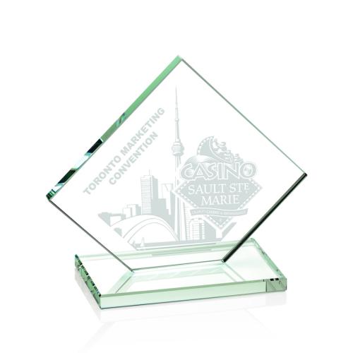 Corporate Awards - Wellington Jade Diamond Glass Award