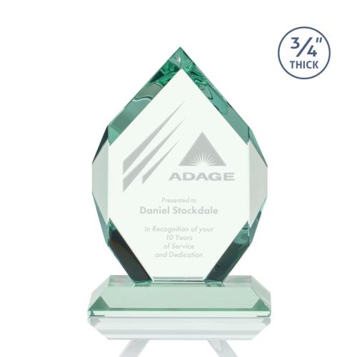 Corporate Awards - Royal Diamond Jade Glass Award