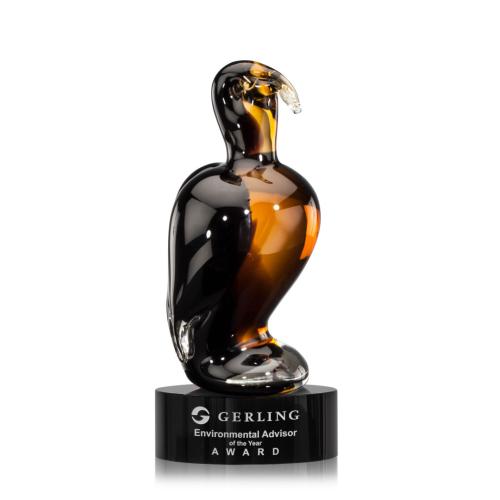 Corporate Awards - Glass Awards - Art Glass Awards - Soho Eagle Animals Glass Award