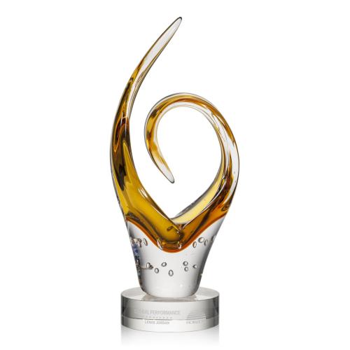 Corporate Awards - Glass Awards - Art Glass Awards - Orillia Abstract / Misc Glass Award