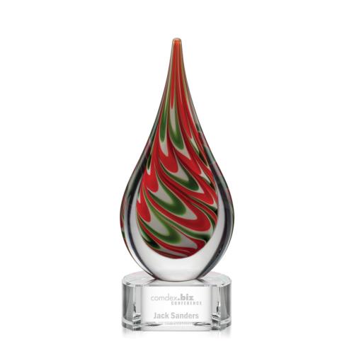 Corporate Awards - Glass Awards - Art Glass Awards - Glendower Clear Glass Award