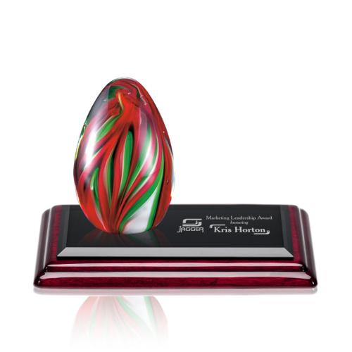 Corporate Awards - Glass Awards - Art Glass Awards - Bermuda Glass on Albion™ Base Award