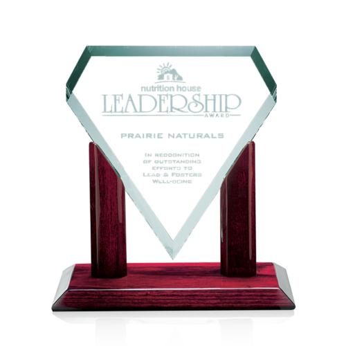Corporate Awards - Marquise Jade Glass Award