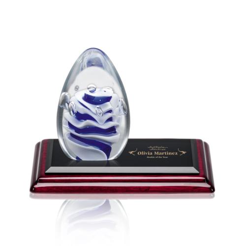 Corporate Awards - Glass Awards - Art Glass Awards - Astral Glass on Albion™ Base Award