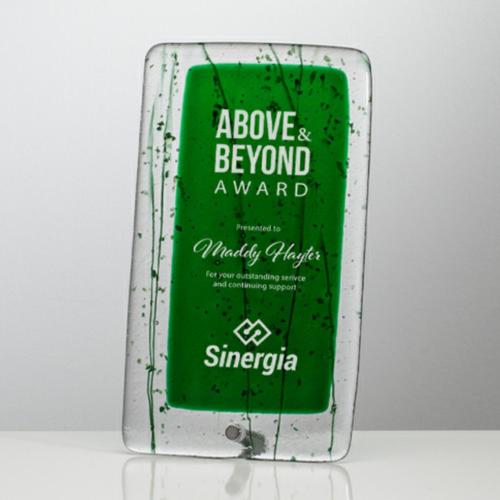Corporate Awards - Glass Awards - Art Glass Awards - Augin Rectangle Glass Award
