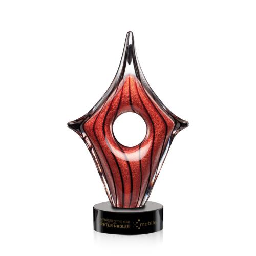 Corporate Awards - Glass Awards - Art Glass Awards - Rialto Abstract / Misc Glass Award