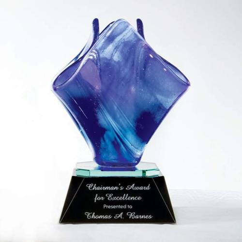 Corporate Awards - Glass Awards - Art Glass Awards - Bloom Abstract / Misc Glass Award