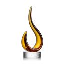 Amber Blaze Flame Glass Award