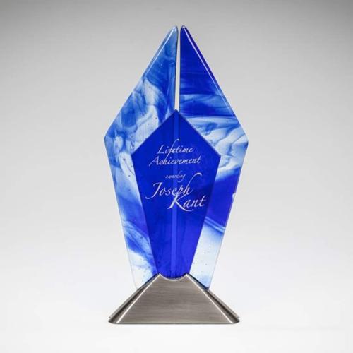Corporate Awards - Glass Awards - Art Glass Awards - Rhombus Diamond Glass Award