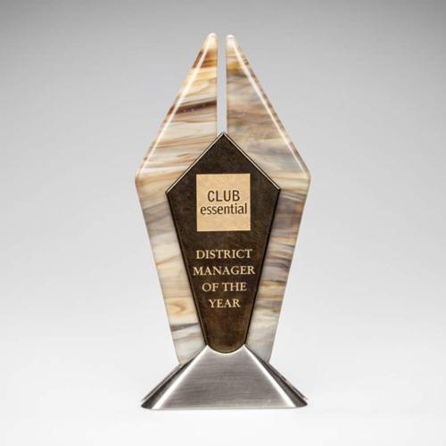 Corporate Awards - Glass Awards - Art Glass Awards - Rhombus Glass Award