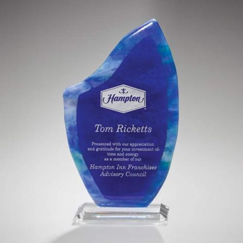 Corporate Awards - Modern Awards - Luminosity Flame Glass Award