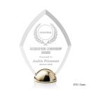 Diamond Hemisphere Laser Engraved Diamond Acrylic Award